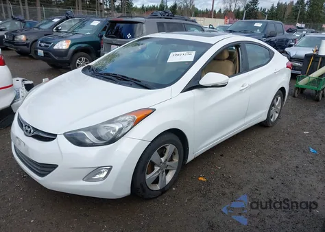 2011 Hyundai Elantra Limited from USA, damaged, VIN 5NPDH4AE0BH044582